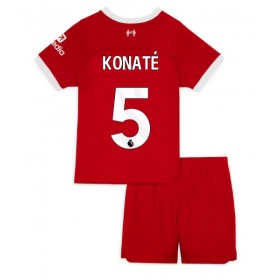 Liverpool Ibrahima Konate #5 Hemmakläder Barn 2023-24 Kortärmad (+ Korta byxor)